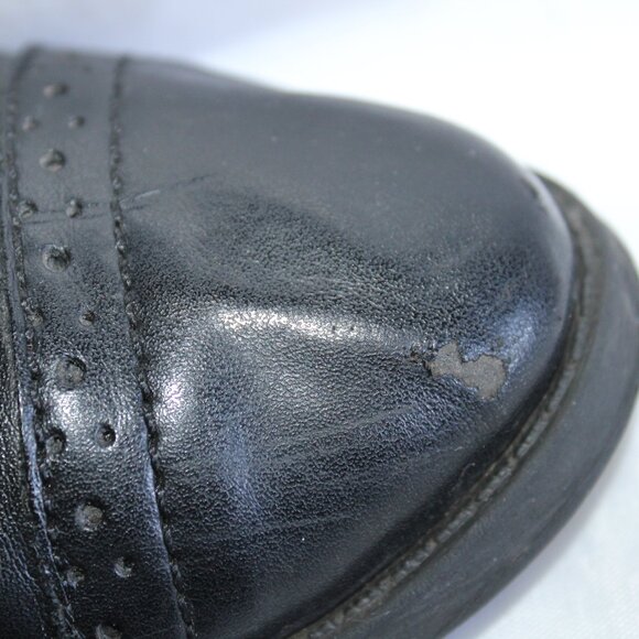 Tommy Hilfiger Women's Black Leather Riding Boots Lace-Up Detail ~6 ~ - Picture 7 of 16